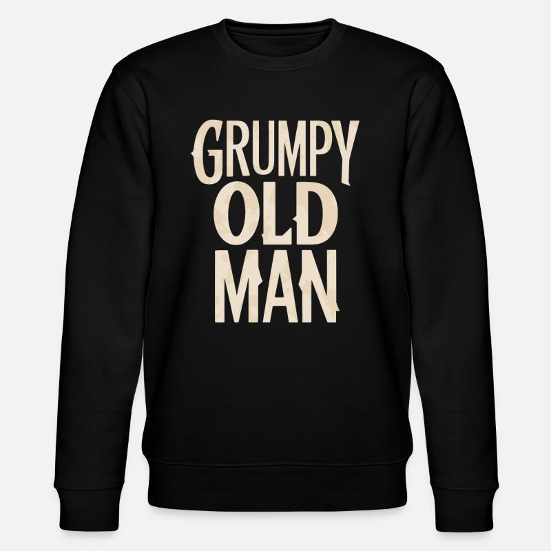 Grumpy Old Man Unverwechselbarer Stil - Stanley/Stella Unisex Bio-Sweatshirt CHANGER - Schwarz