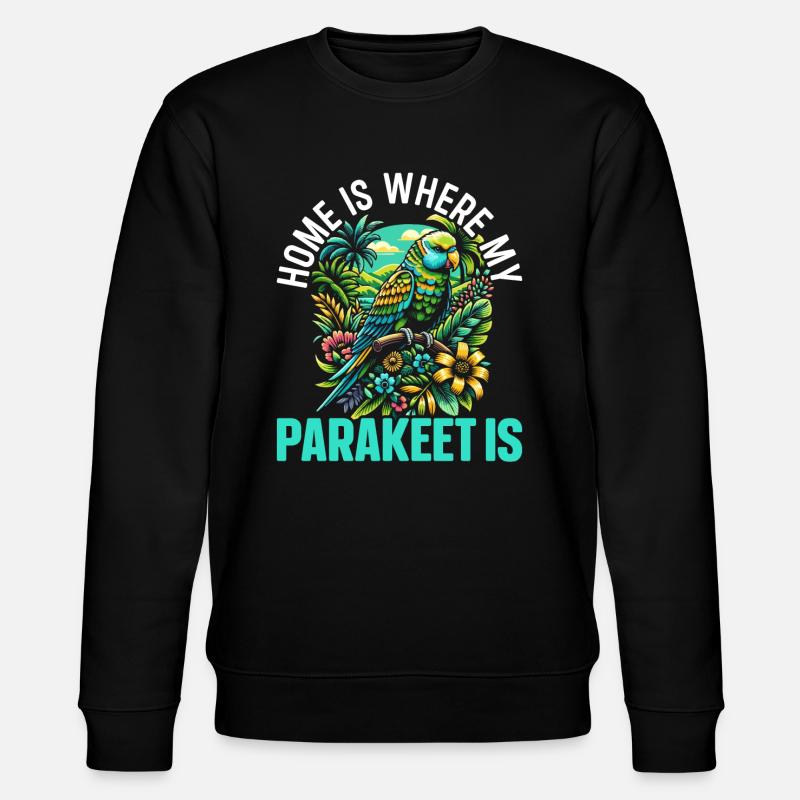 Oiseau perruche - Sweat bio CHANGER Stanley/Stella Unisexe - noir