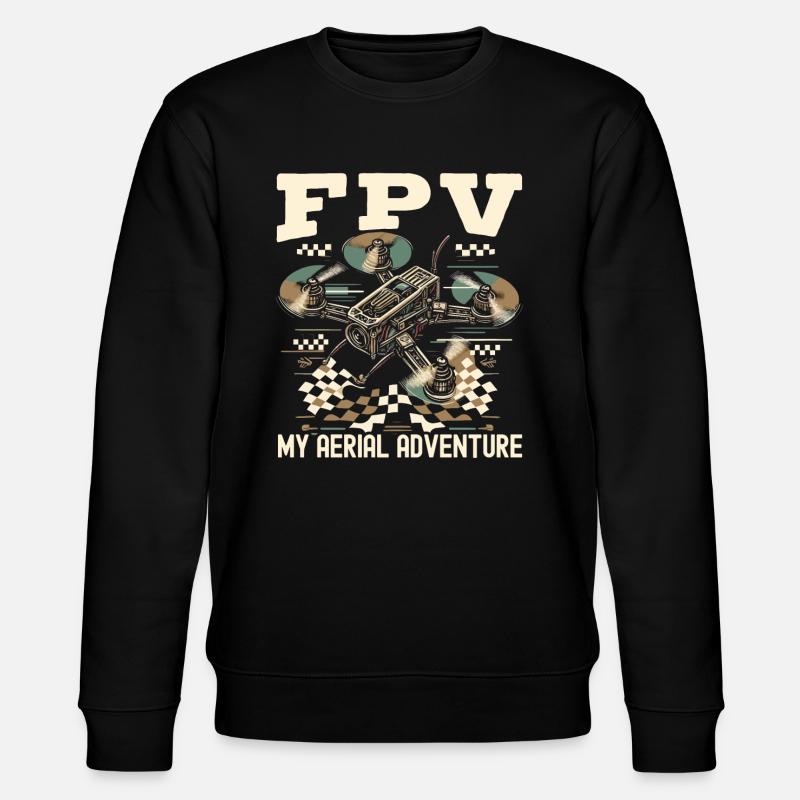 Pilote de drone FPV - Sweat bio CHANGER Stanley/Stella Unisexe - noir
