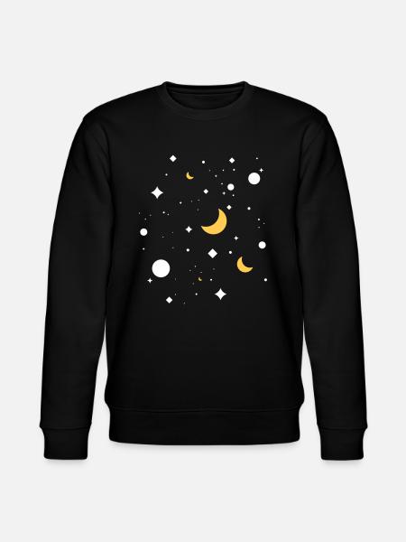 Sternenhimmel - Stanley/Stella Unisex Bio-Sweatshirt CHANGER  - Schwarz