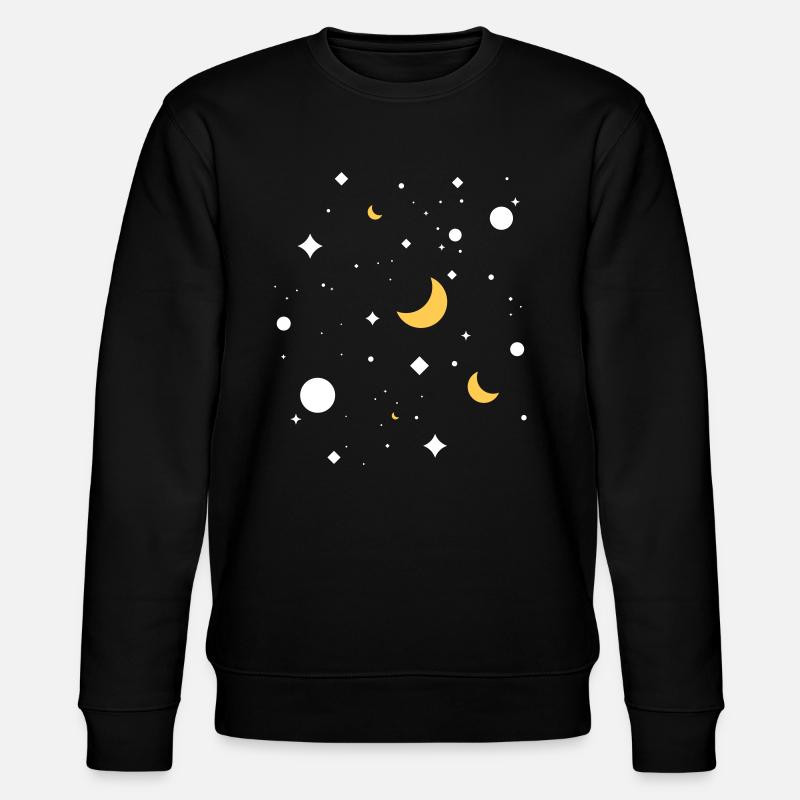 Sternenhimmel - Stanley/Stella Unisex Bio-Sweatshirt CHANGER  - Schwarz