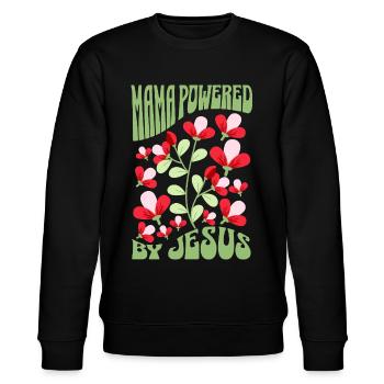 Maman chrétienne propulsée par Jésus T-shirt cadeau - Sweat bio CHANGER Stanley/Stella Unisexe - noir - Devant - Nik (191cm) & Marisol (170cm)