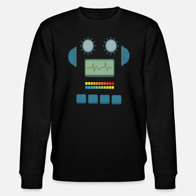 Roboter Kostüm Robotik Technik - Stanley/Stella Unisex Bio-Sweatshirt CHANGER  - Schwarz