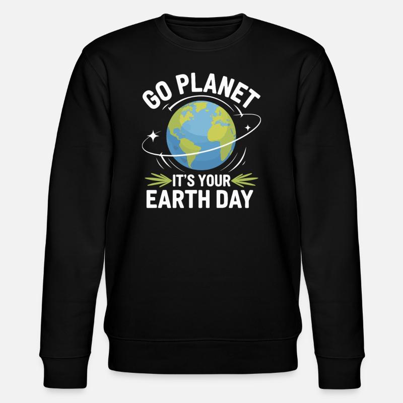 Earth Day - Stanley/Stella CHANGER Unisex Organic Sweatshirt - black