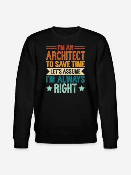 Architecte - Sweat bio CHANGER Stanley/Stella Unisexe - noir