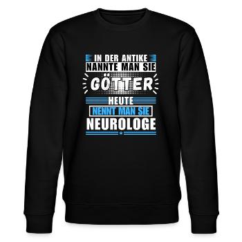 Gods in Antiquity. Today neurologist - Stanley/Stella CHANGER Unisex Organic Sweatshirt - black - Front - Nik (191cm) & Marisol (170cm)