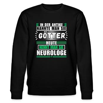 Gods in Antiquity. Today neurologist - Stanley/Stella CHANGER Unisex Organic Sweatshirt - black - Front - Nik (191cm) & Marisol (170cm)