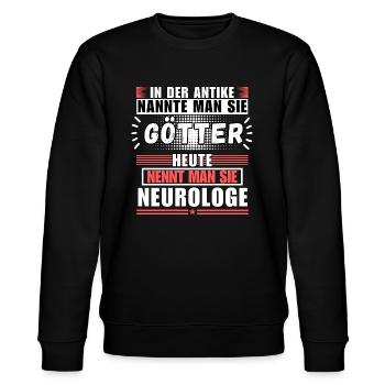 Gods in Antiquity. Today neurologist - Stanley/Stella CHANGER Unisex Organic Sweatshirt - black - Front - Nik (191cm) & Marisol (170cm)