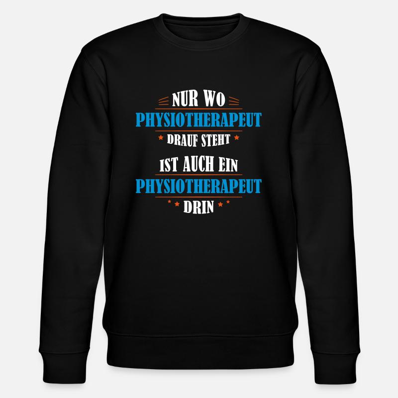 Physiotherapeut Beruf Geschenk - Stanley/Stella Unisex Bio-Sweatshirt CHANGER  - Schwarz