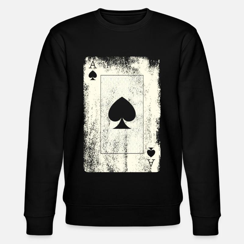 Poker Ass - Stanley/Stella Unisex Bio-Sweatshirt CHANGER  - Schwarz