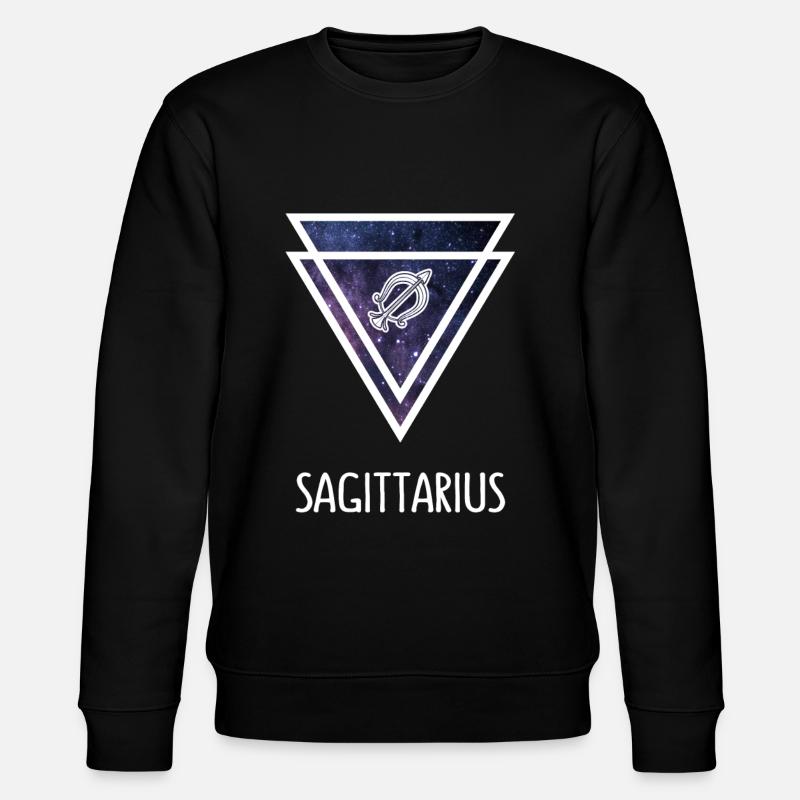 Sternzeichen Sagittarius - Stanley/Stella Unisex Bio-Sweatshirt CHANGER  - Schwarz