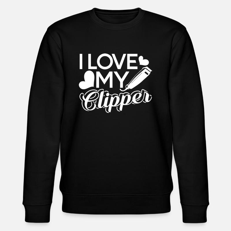 Barbier J’aime mon Clipper - Sweat bio CHANGER Stanley/Stella Unisexe - noir