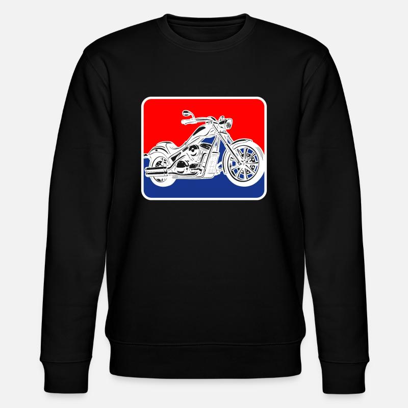 Chopper american Motorrad Logo - Stanley/Stella Unisex Bio-Sweatshirt CHANGER  - Schwarz