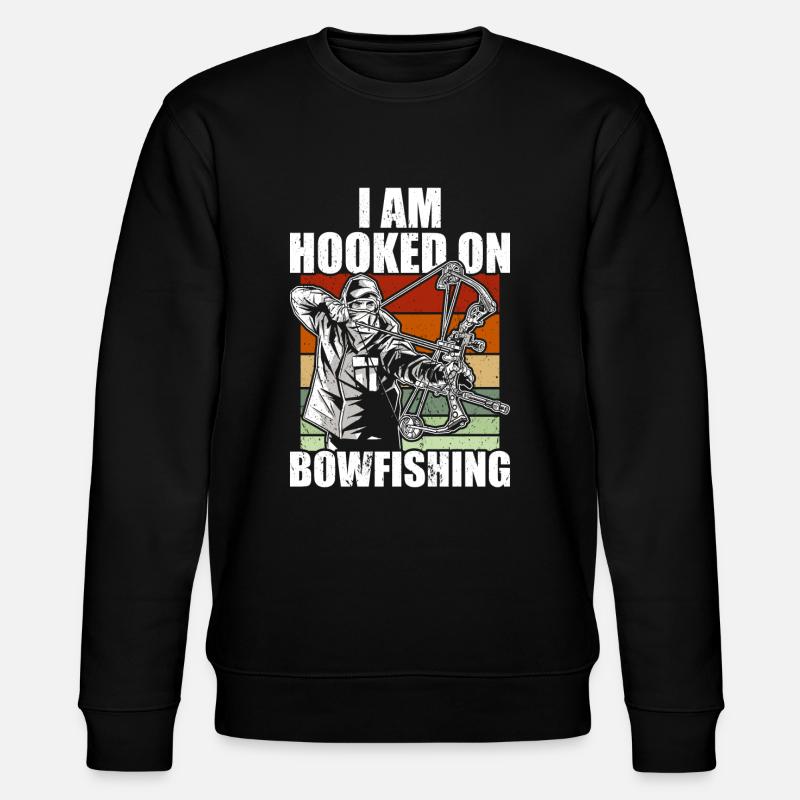 Bogenfischen - Stanley/Stella Unisex Bio-Sweatshirt CHANGER  - Schwarz