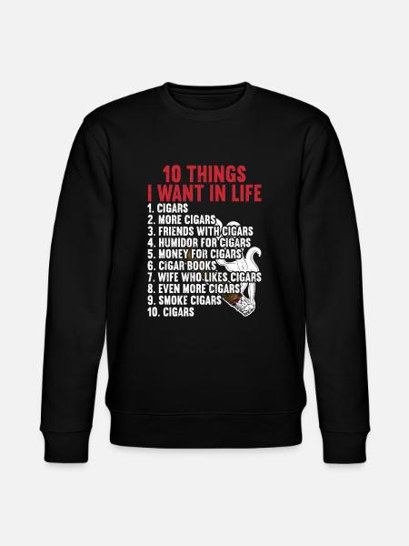 Cigar Cigars - Stanley/Stella CHANGER Unisex Organic Sweatshirt - black