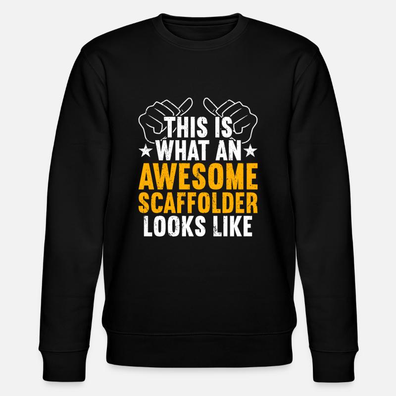 Échafaudage Échafaudage - Sweat bio CHANGER Stanley/Stella Unisexe - noir