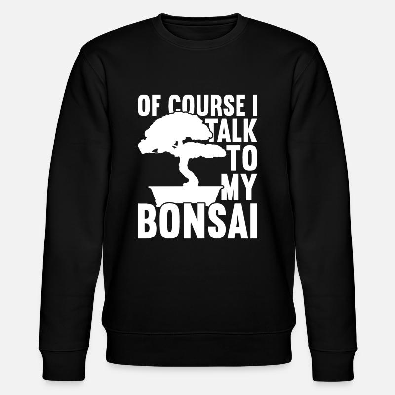 Bonsai-Baum - Stanley/Stella Unisex Bio-Sweatshirt CHANGER  - Schwarz