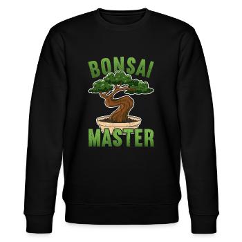 Bonsai Tree - Stanley/Stella CHANGER Unisex Organic Sweatshirt - black - Front - Nik (191cm) & Marisol (170cm)