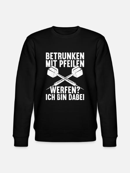 Dart Dartpfeil Dartscheibe - Stanley/Stella Unisex Bio-Sweatshirt CHANGER  - Schwarz