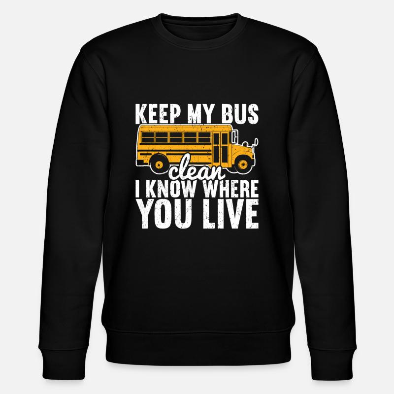 Schulbusfahrer - Stanley/Stella Unisex Bio-Sweatshirt CHANGER - Schwarz