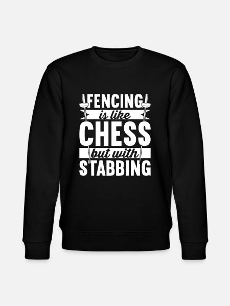 Fencer Fencing - Stanley/Stella CHANGER Unisex Organic Sweatshirt - black