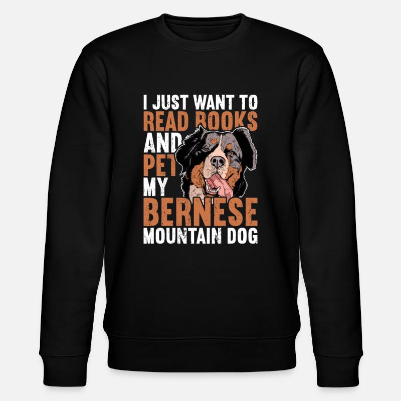 Berner Sennenhund - Stanley/Stella Unisex Bio-Sweatshirt CHANGER  - Schwarz