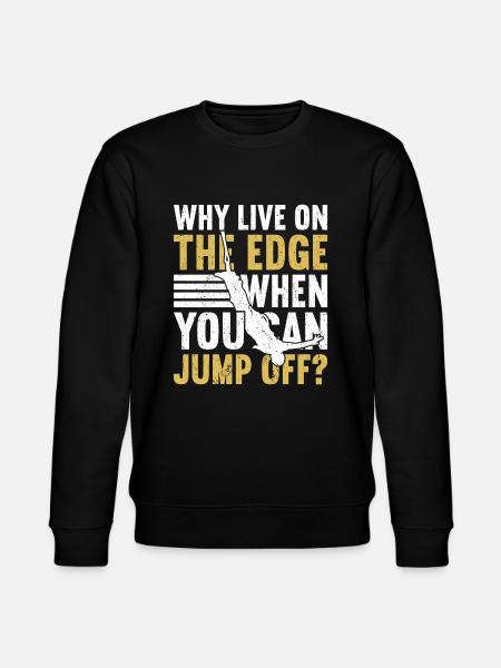 Bungee Jump Bungee Jumping - Stanley/Stella CHANGER Unisex Organic Sweatshirt - black