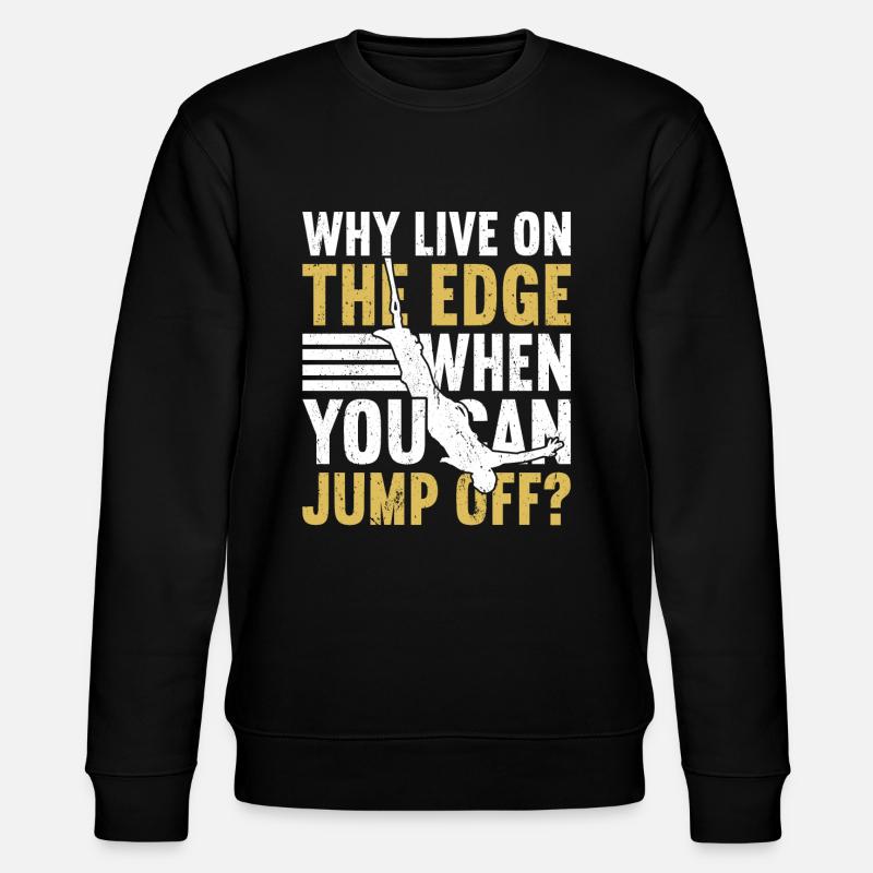 Bungee Jump Bungee Jumping - Stanley/Stella CHANGER Unisex Organic Sweatshirt - black