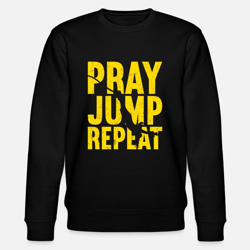 Bungee-Jump Bungee-Jumping - Stanley/Stella Unisex Bio-Sweatshirt CHANGER  - Schwarz