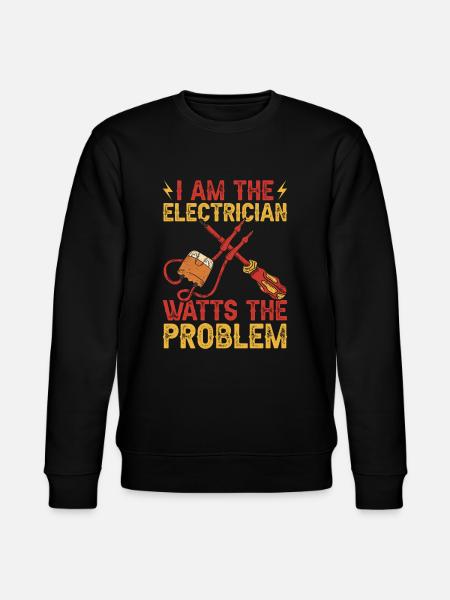 Electrician Electricians - Stanley/Stella CHANGER Unisex Organic Sweatshirt - black