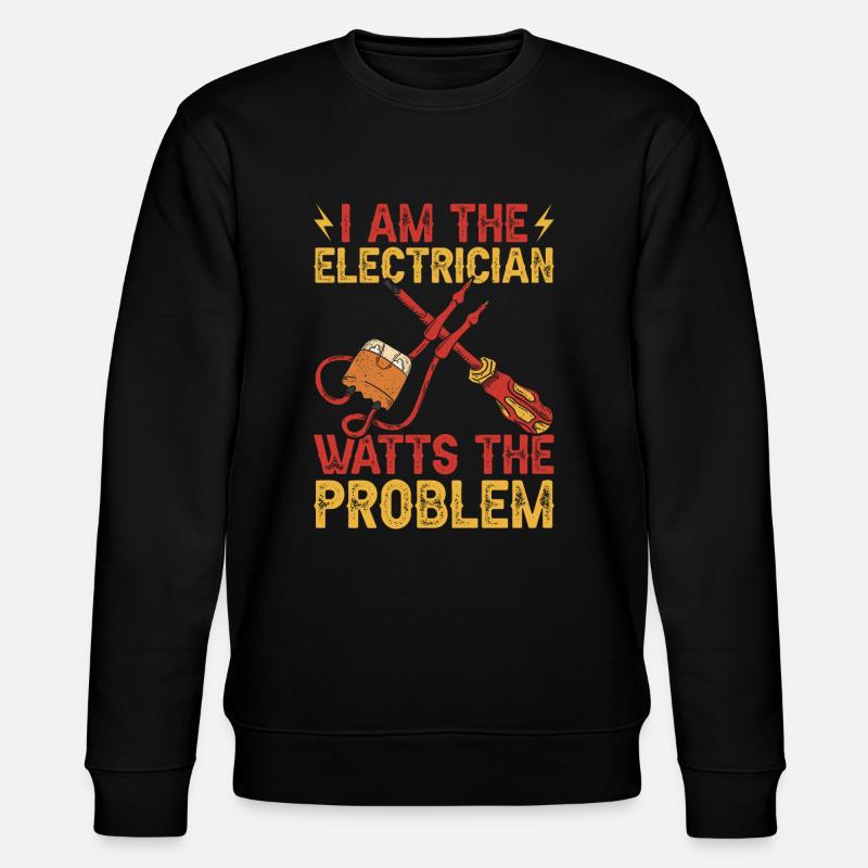 Électriciens électriciens - Sweat bio CHANGER Stanley/Stella Unisexe - noir