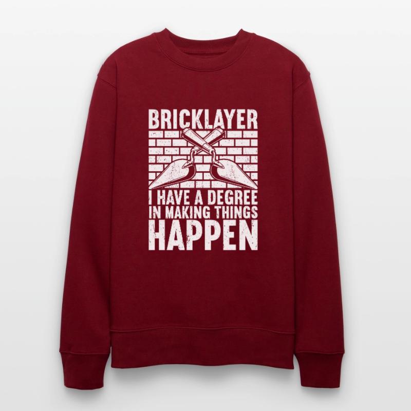 Bricklayer Brick Layer Brickmason Mason Stanley/Stella CHANGER Unisex Organic Sweatshirt