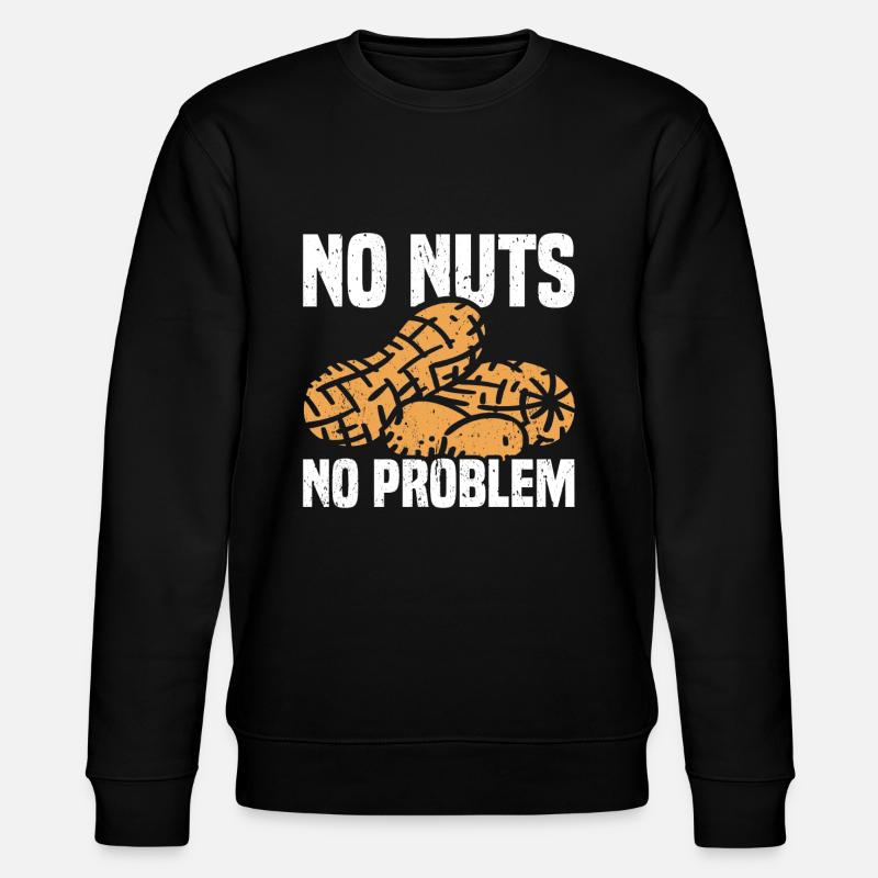 Peanut Allergy Nut Allergy - Stanley/Stella CHANGER Unisex Organic Sweatshirt - black