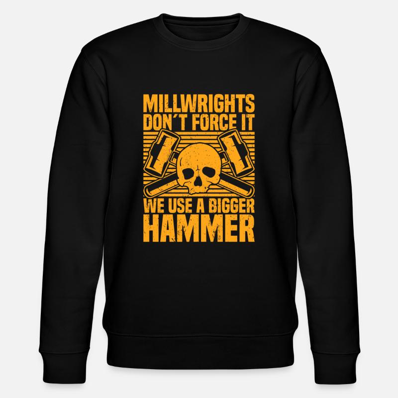 Mühlenbauer - Stanley/Stella Unisex Bio-Sweatshirt CHANGER  - Schwarz