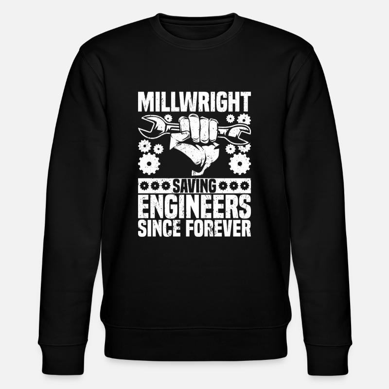 Millwright Millwrights - Stanley/Stella CHANGER Unisex Organic Sweatshirt - black