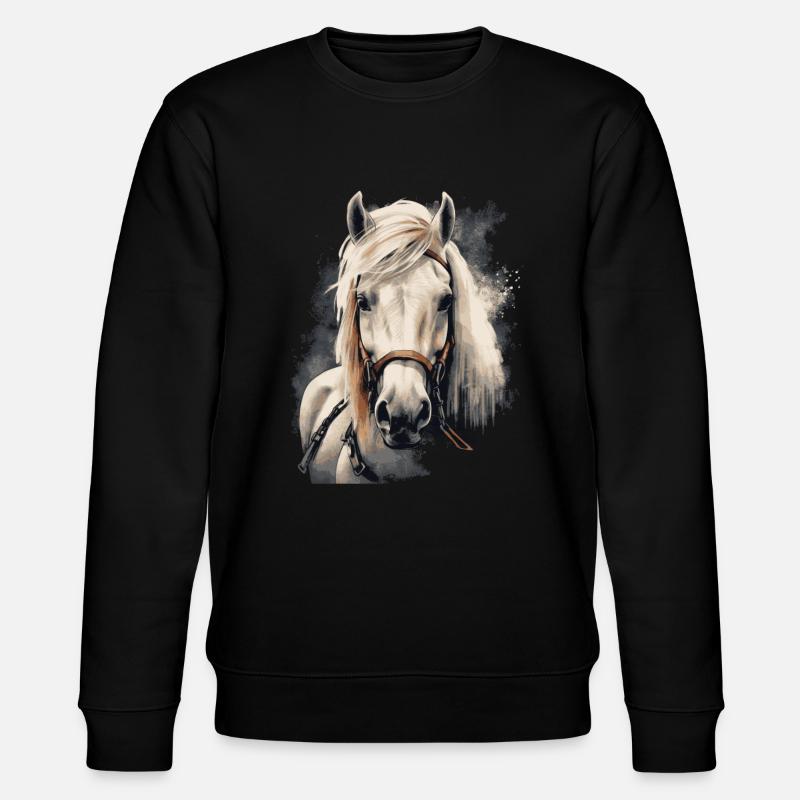 Islandpferd - Stanley/Stella Unisex Bio-Sweatshirt CHANGER  - Schwarz