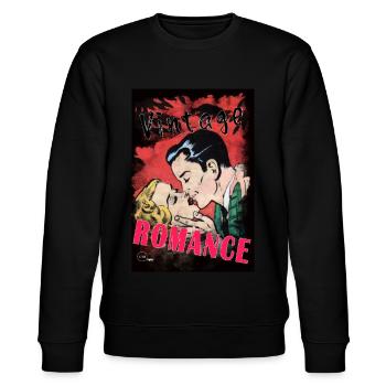 VINTAGE ROMANCE 4 von Yume Origins - Stanley/Stella Unisex Bio-Sweatshirt CHANGER  - Schwarz - Vorne - Nik (191cm) & Marisol (170cm)