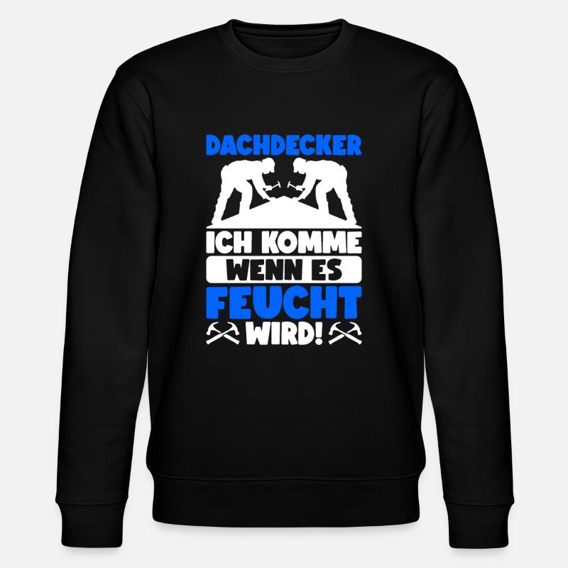 Dachdecker Dachdeckermeister Dachdecken - Stanley/Stella Unisex Bio-Sweatshirt CHANGER - Schwarz