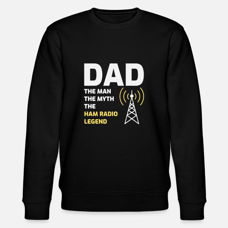 Amateurfunk-Geschenk - Stanley/Stella Unisex Bio-Sweatshirt CHANGER - Schwarz