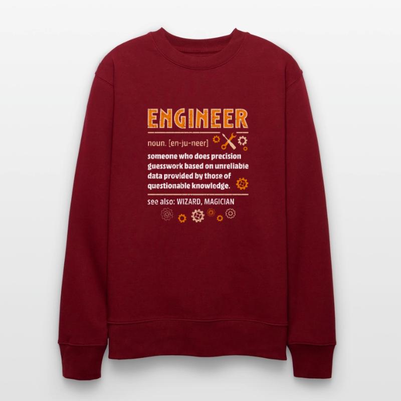 Engineer Definition Funny Engineering Nerdy Scienc Stanley/Stella CHANGER Unisex Organic Sweatshirt