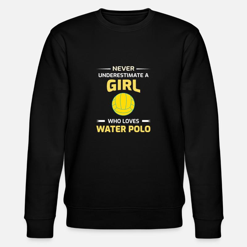 Water Polo Gift - Stanley/Stella CHANGER Unisex Organic Sweatshirt - black