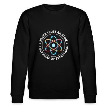 Science - Stanley/Stella CHANGER Unisex Organic Sweatshirt - black - Front - Nik (191cm) & Marisol (170cm)