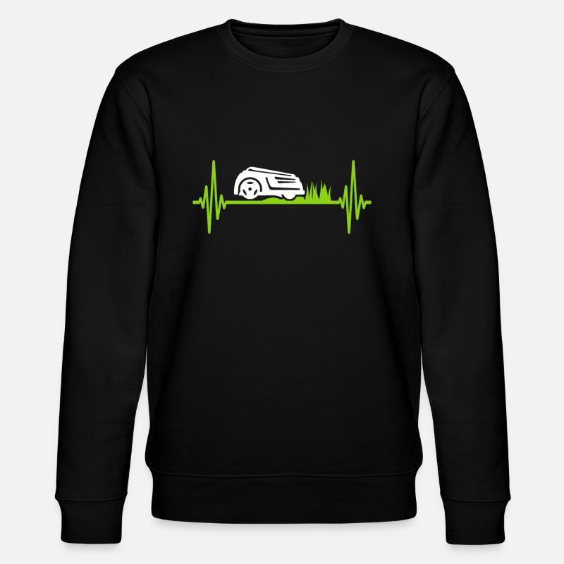 Mähroboter Rasenmäher EKG - Stanley/Stella Unisex Bio-Sweatshirt CHANGER - Schwarz