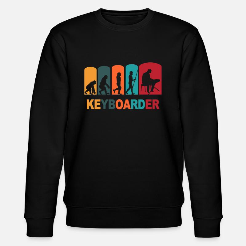 Keyboarder Evolutions Keyboardspieler - Stanley/Stella Unisex Bio-Sweatshirt CHANGER - Schwarz