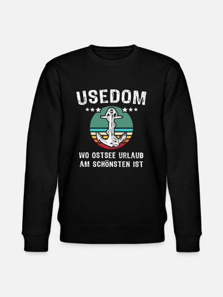Usedom Ostsee Insel - Stanley/Stella Unisex Bio-Sweatshirt CHANGER - Schwarz