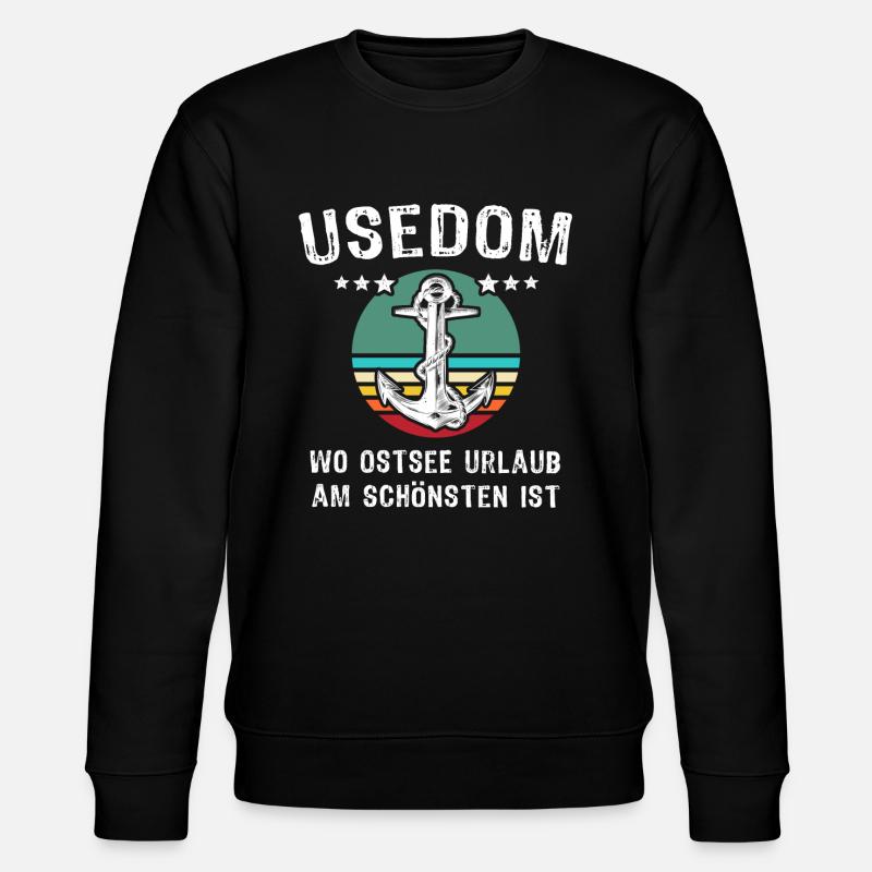 Usedom Ostsee Insel - Stanley/Stella Unisex Bio-Sweatshirt CHANGER - Schwarz