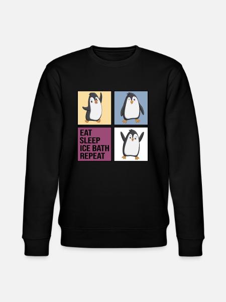 eisbader icebath winterbader eat sleep ice bath - Stanley/Stella CHANGER Unisex Organic Sweatshirt - black