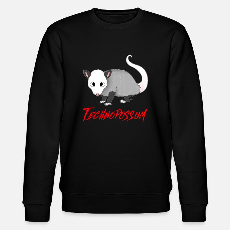 TECHNO TECHNOPOSSUM OPOSSUM - Stanley/Stella Unisex Bio-Sweatshirt CHANGER  - Schwarz