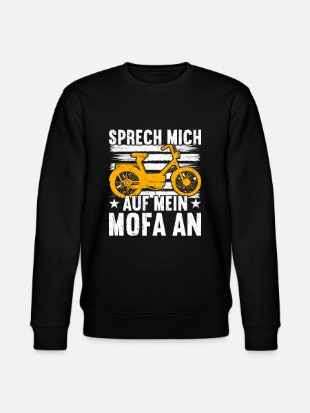 Mofa Mofas Moped Zweirad Mofafahrer Rollerfahrer - Stanley/Stella Unisex Bio-Sweatshirt CHANGER - Schwarz
