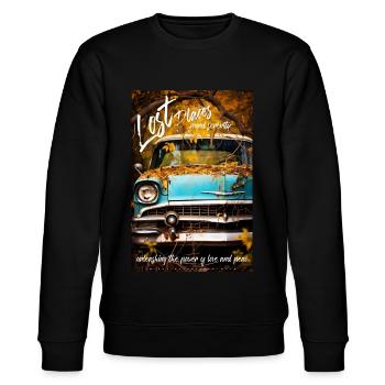 Lost places car by ART8NS - Art ON Streetwear - Sweat bio CHANGER Stanley/Stella Unisexe - noir - Devant - Nik (191cm) & Marisol (170cm)